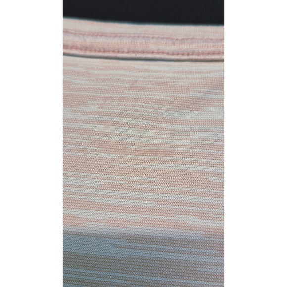 Nike women's heathered pink‎ workout athletic top v-neck black swoosh sz. XL - Picture 3 of 9